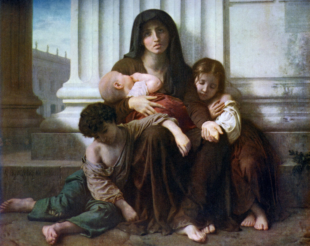 Detail of Charity or The Indigent Family by William-Adolphe Bouguereau