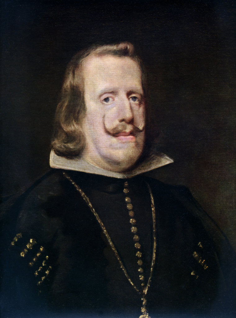 Detail of Philip IV of Spain by Diego Velasquez