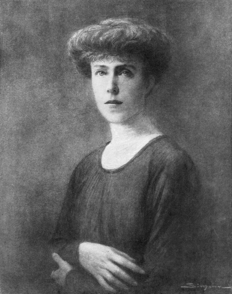 Detail of Elisabeth, Queen Consort of Albert I of Belgium by J Simont