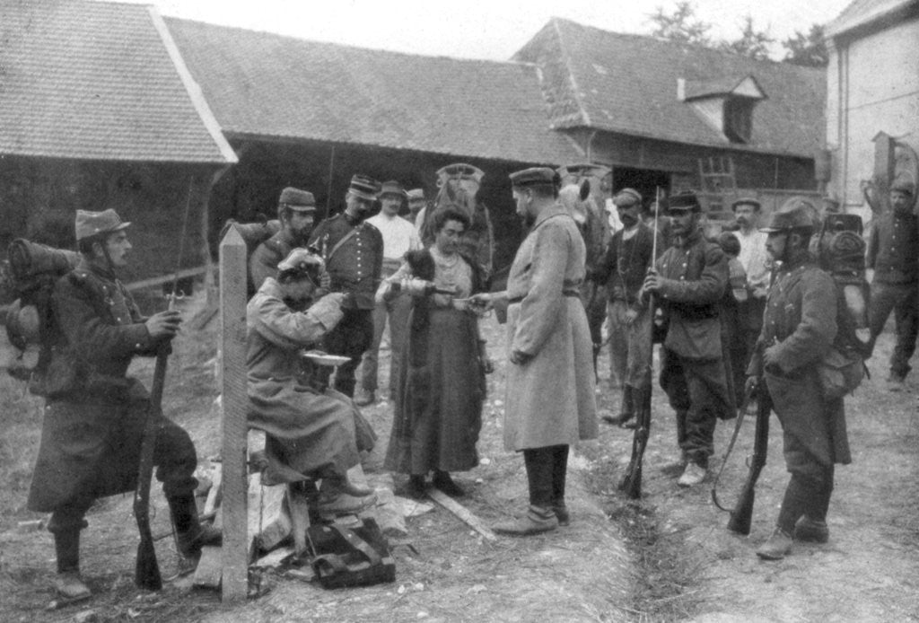 Detail of Captured German prisoners, France, August 1914 by Anonymous