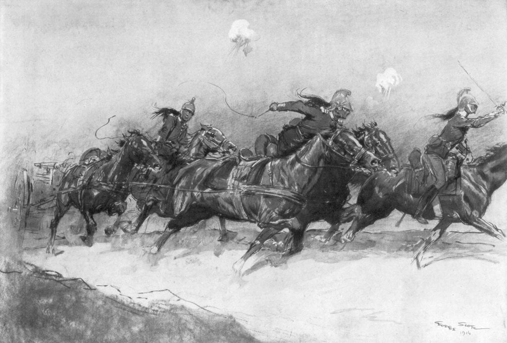 Detail of Under Fire by Georges Bertin Scott