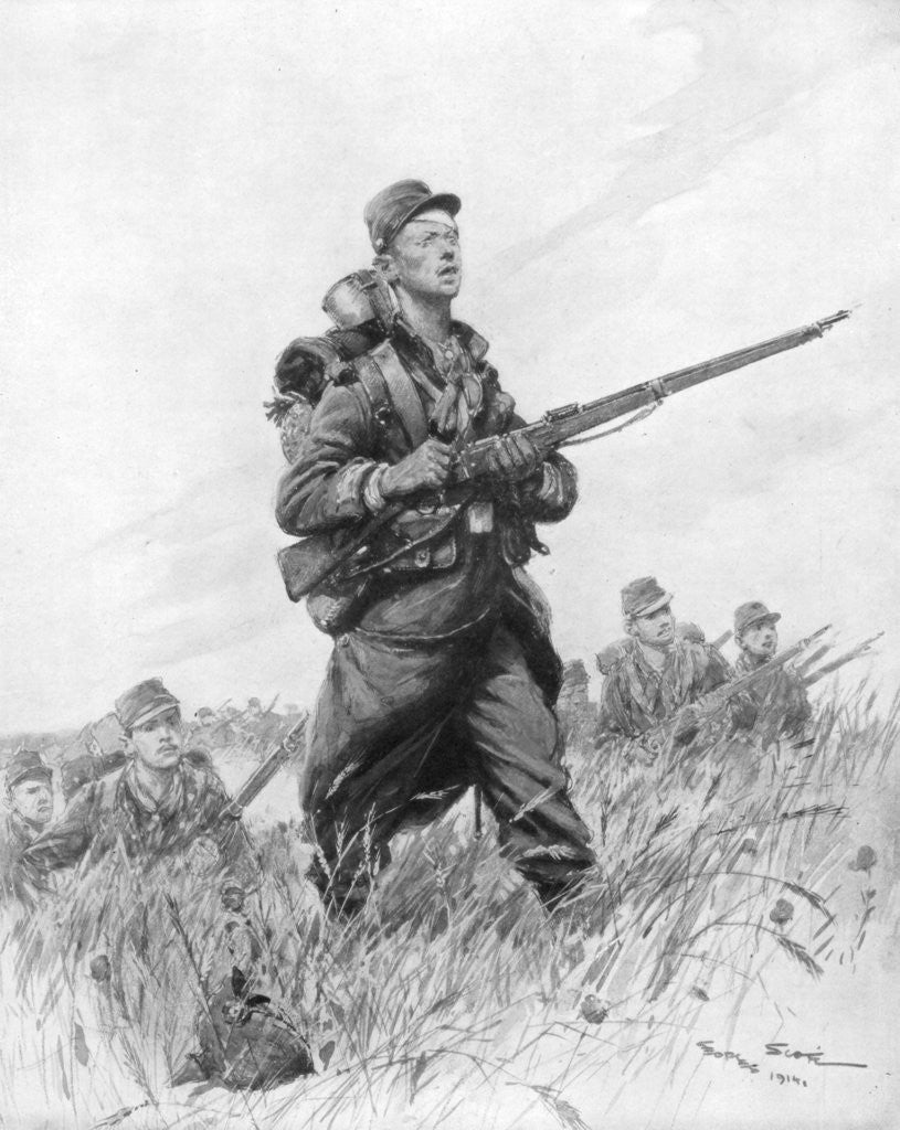 Detail of And now ... Advance ! by Georges Bertin Scott