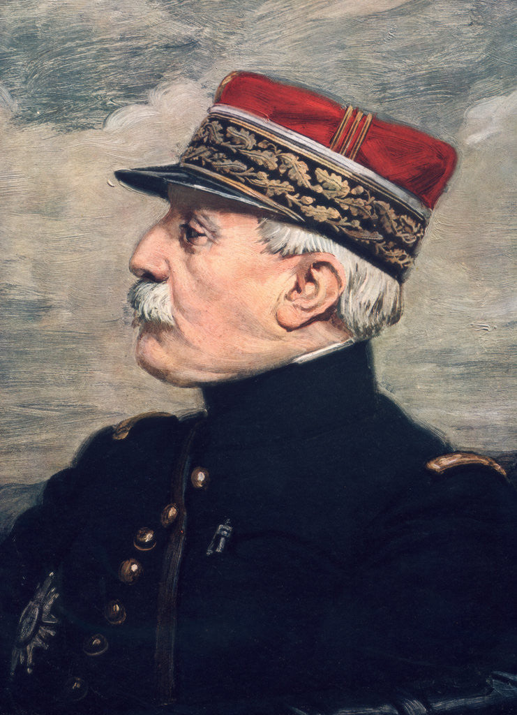 Detail of Noel de Castelnau, French World War I general by Anonymous