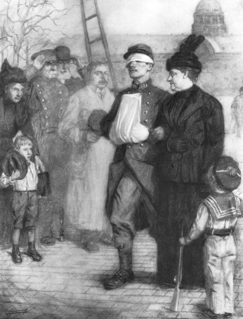 Detail of Walk of the Wounded by Lucien Jonas