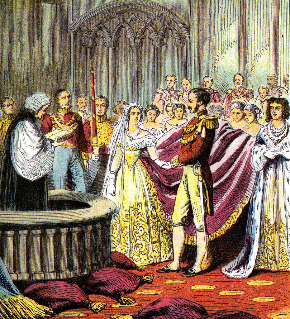 Detail of Marriage of Queen Victoria by Anonymous