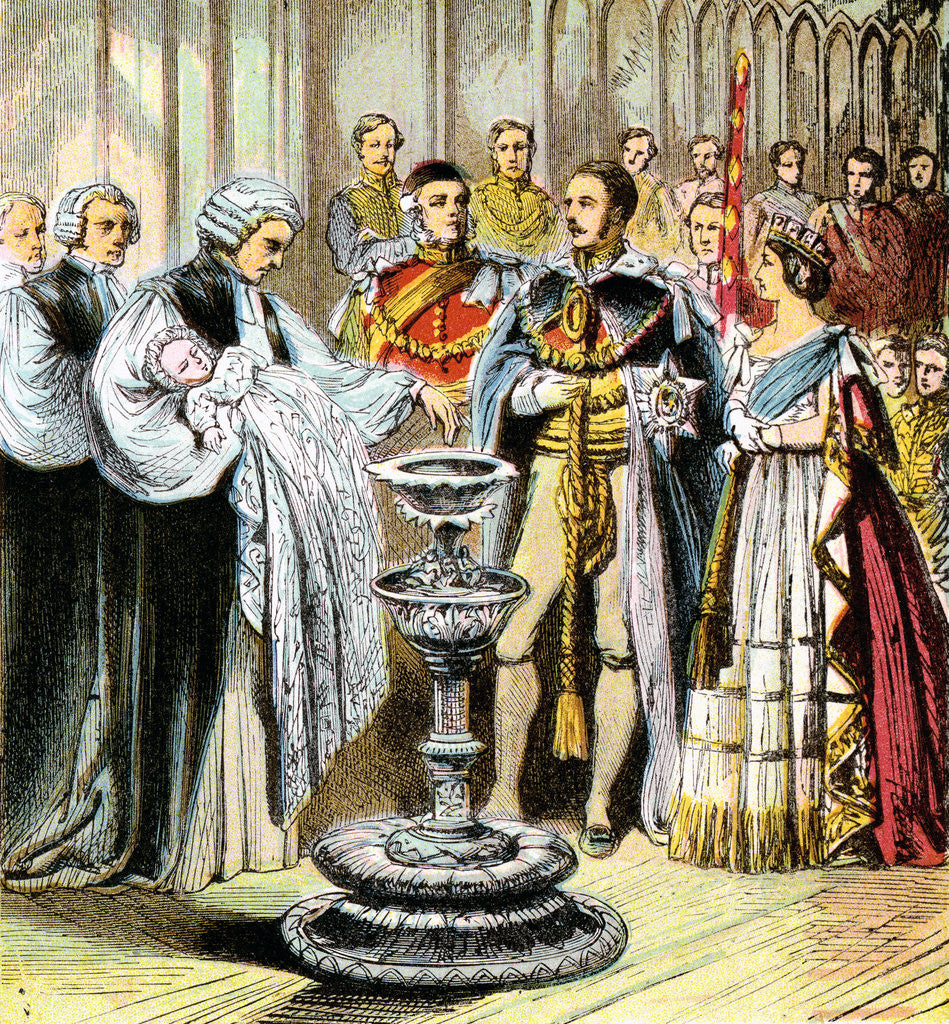 Detail of Baptism of Prince of Wales by Anonymous