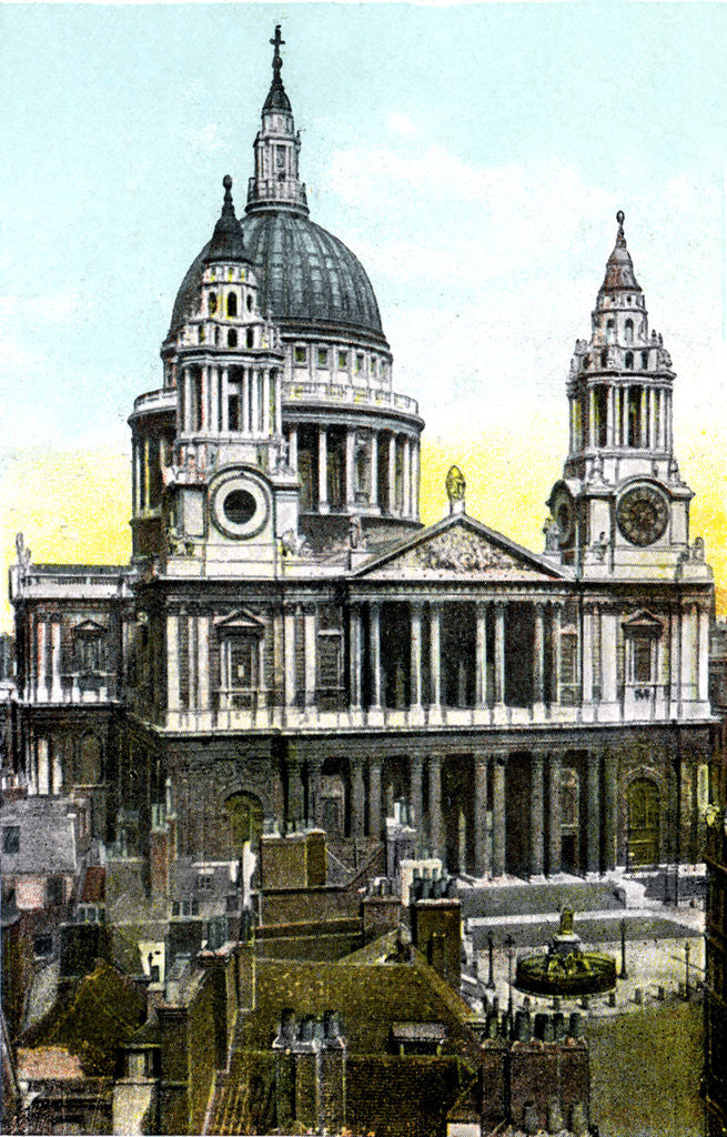 Detail of St Paul's Cathedral, London by Anonymous
