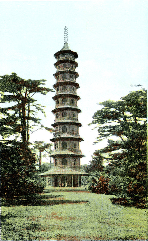 Detail of The Pagoda, Kew Gardens, Richmond upon Thames, London by Anonymous