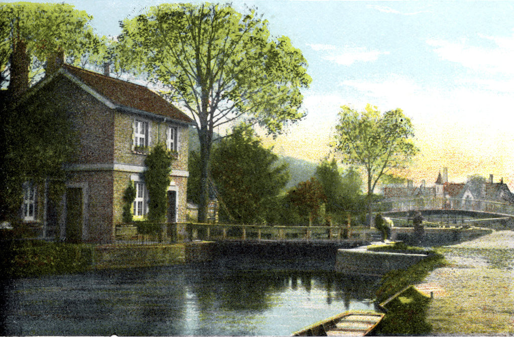 Detail of Boulter's Lock, Maidenhead, Berkshire by Anonymous