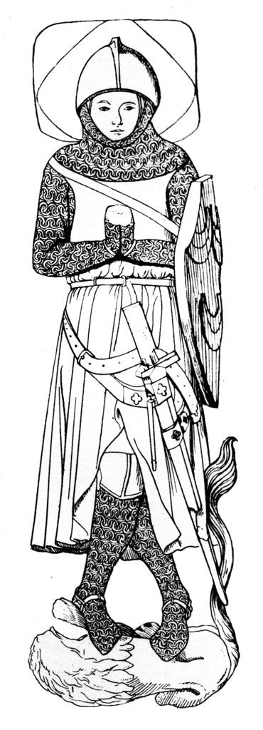 Detail of Sir William de Ryther by Anonymous