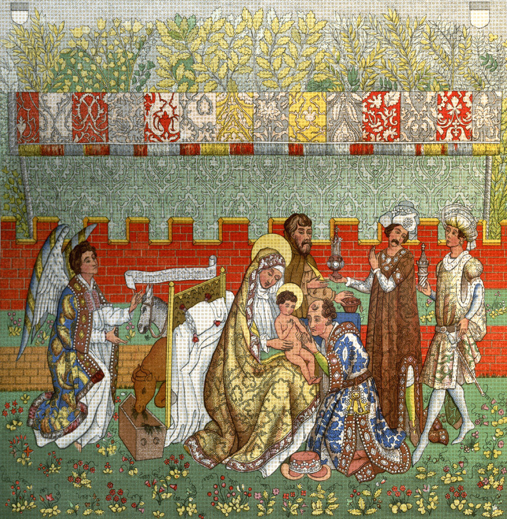 Detail of 'The Adoration of the Magi', the tapestry of Berne by Anonymous