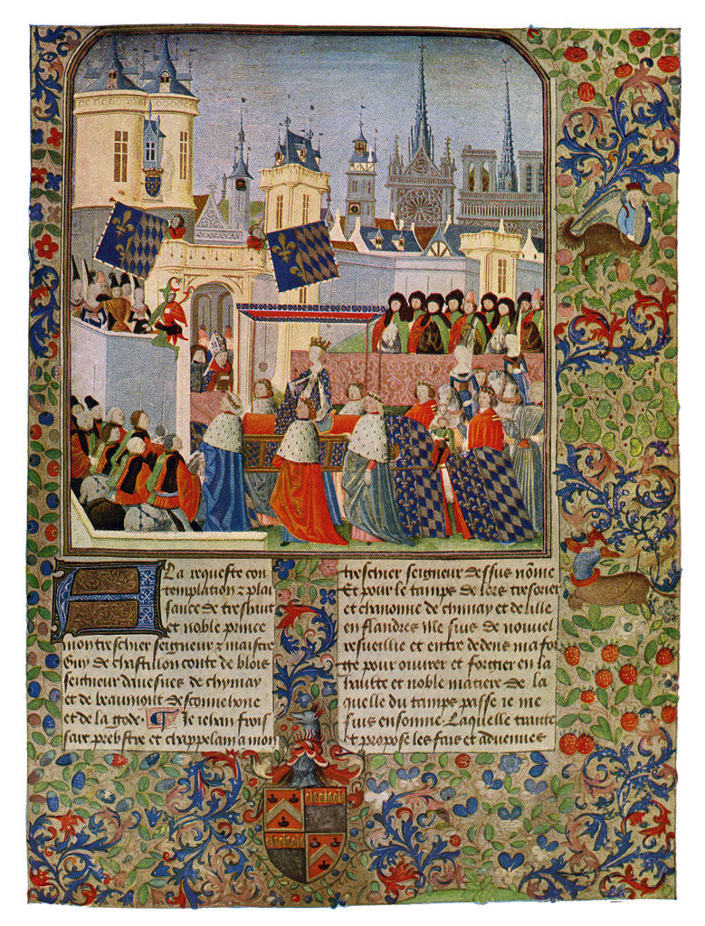 Detail of 'The Entry of Queen Isabella into Paris', c1385 (15th Century) by Master of the Harley Froissart