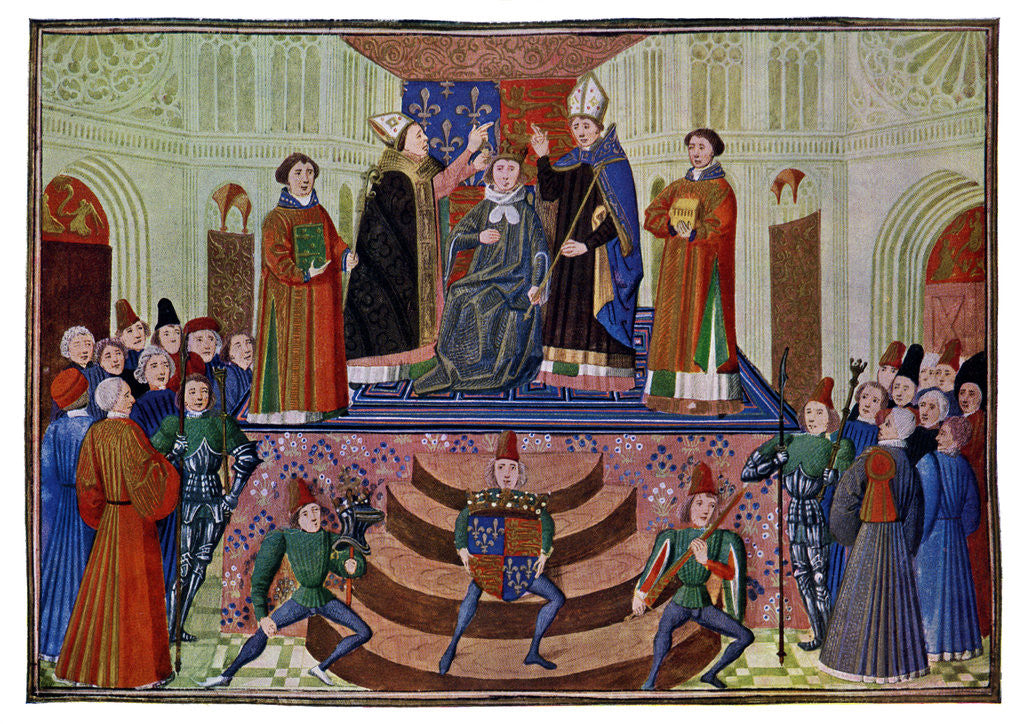 Detail of The Coronation of Henry IV, 1399 (15th Century) by Master of the Harley Froissart