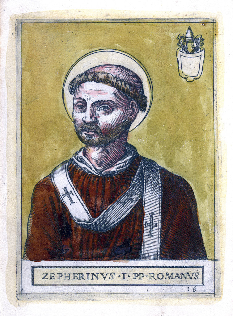 Detail of Pope Zephyrinus I by Anonymous