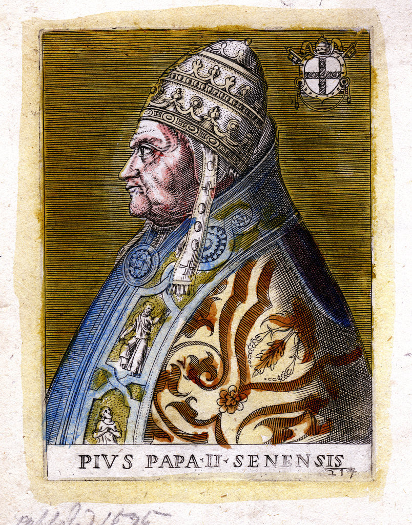 Detail of Pope Pius II, (c19th century) by Anonymous
