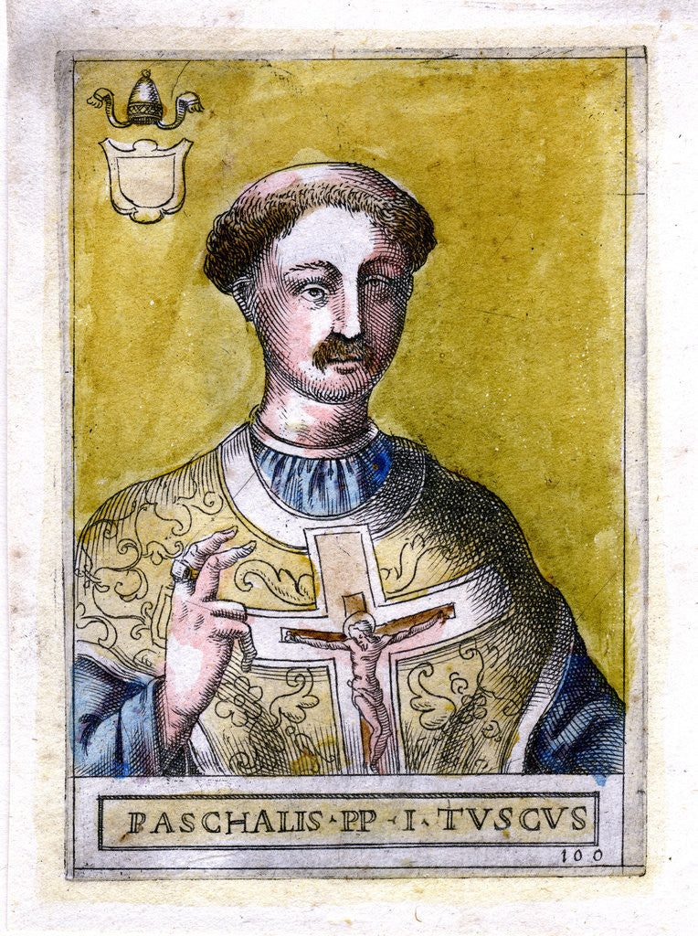 Detail of Pope Paschal I by Anonymous