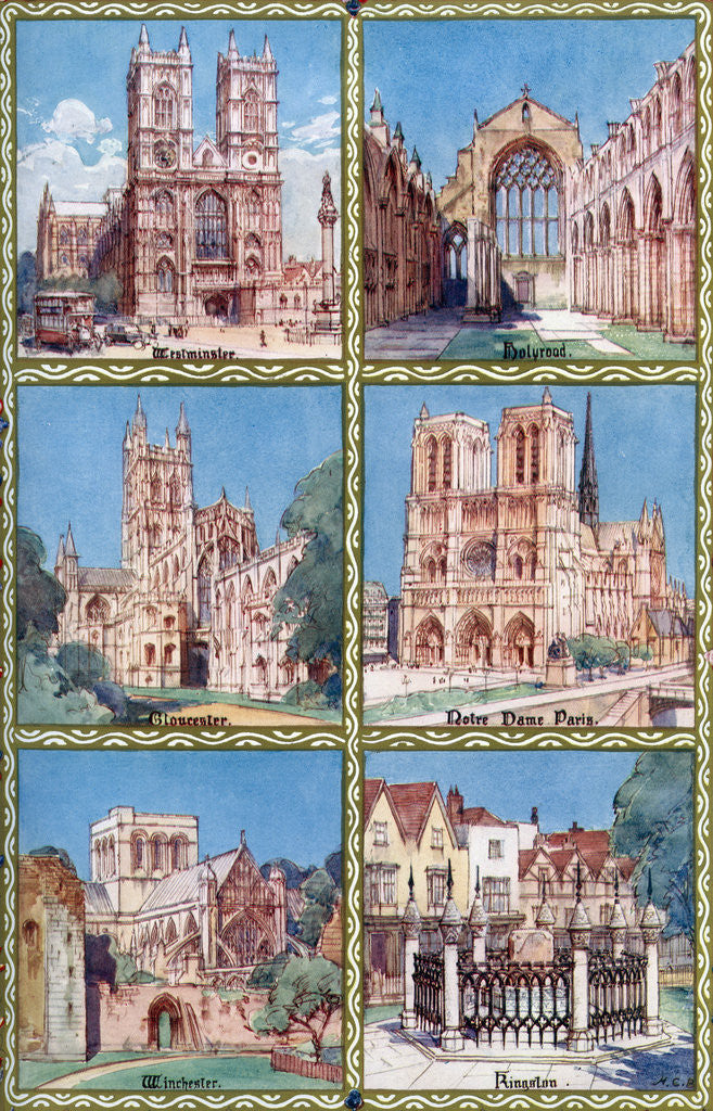 Detail of Venues of coronations at various periods before and since Edward the Confessor by Henry Charles Brewer