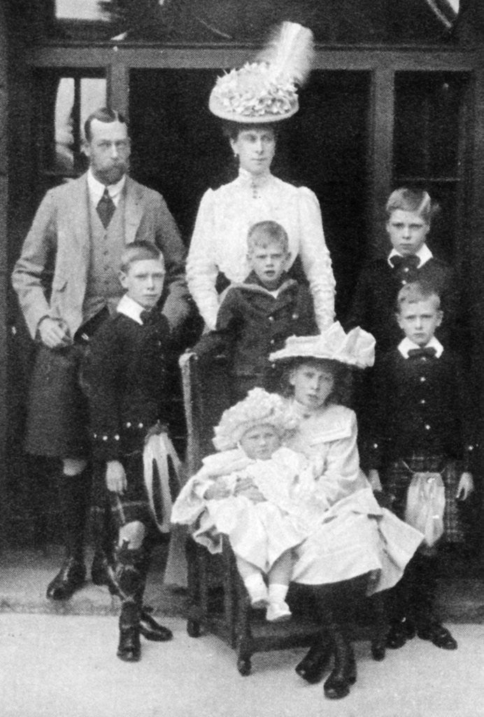 Detail of The Prince and Princess of Wales and their children, Abergeldie, Scotland by Anonymous