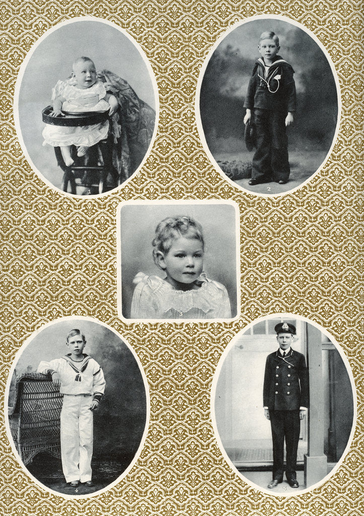 Detail of Prince Albert Windsor from age one to fifteen by Anonymous