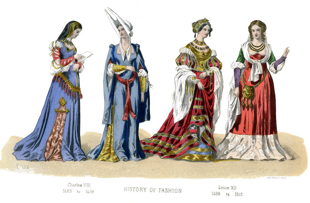 Detail of French costume: Charles VIII, Louis XII by Anonymous