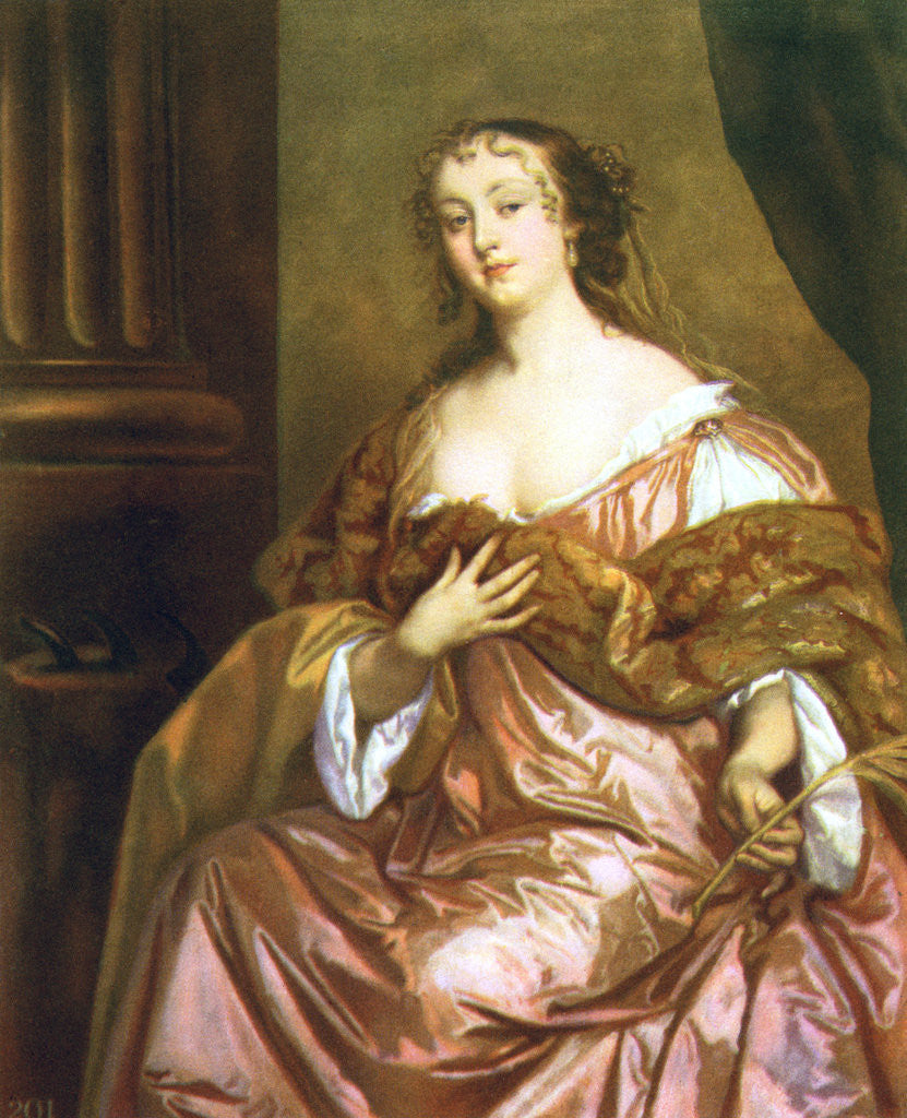 Detail of Elizabeth Hamilton, Countess of Gramont by Peter Lely