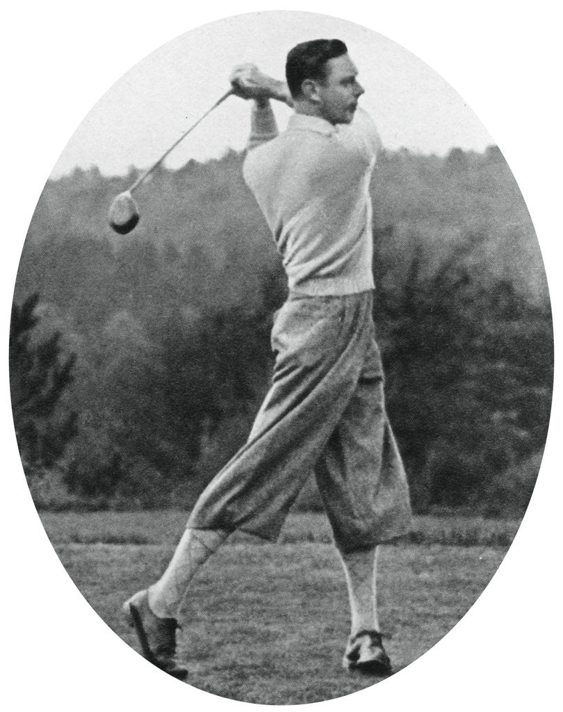Detail of The Duke of York playing golf in 1934 by Anonymous