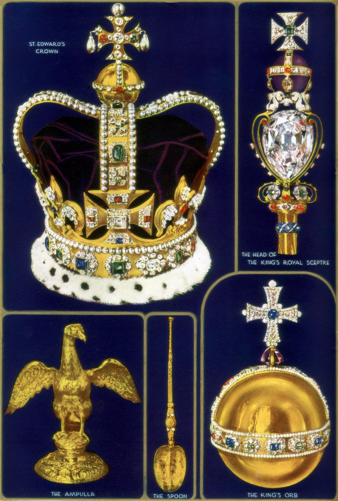 Detail of Crown Jewels of the United Kingdom by Anonymous