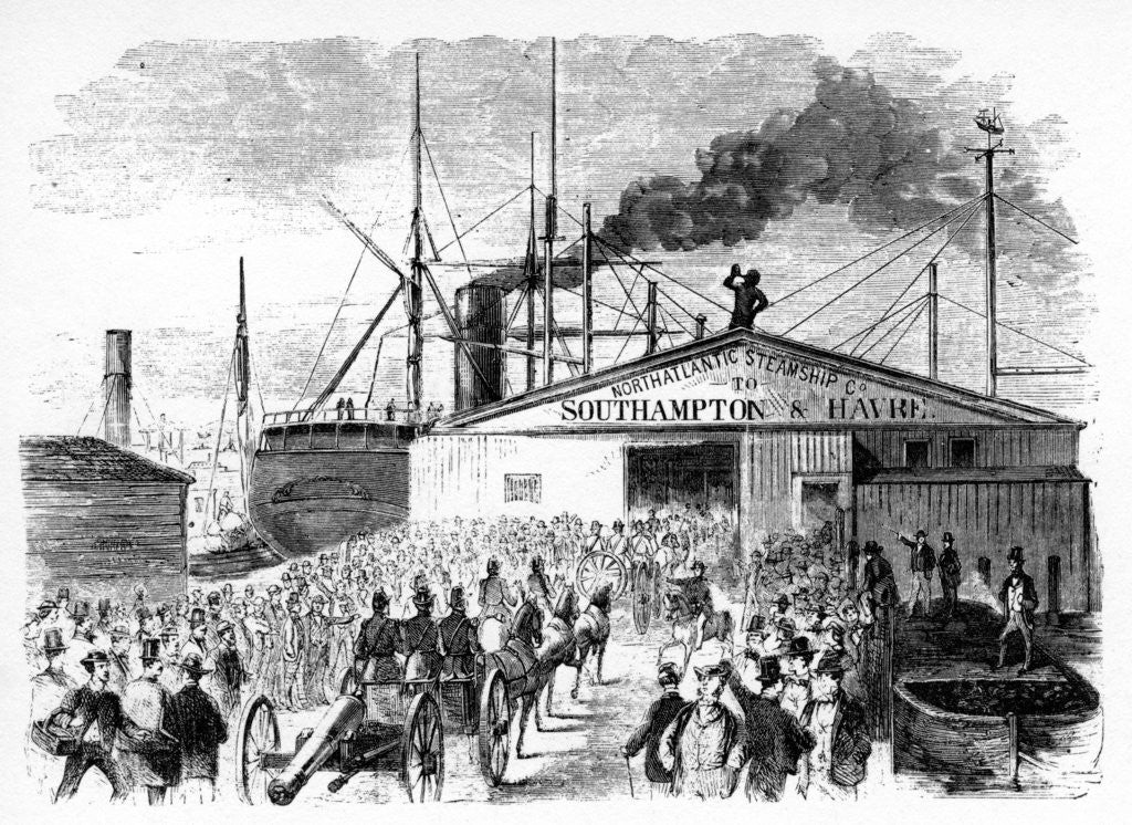 Detail of The Loading Of The Atlantic And Baltic Boats by Anonymous