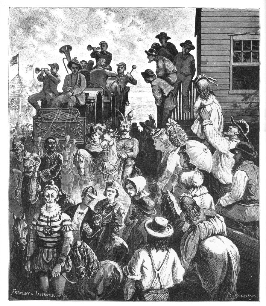 Detail of The Travelling Circus by Frenzeny and Tavernier