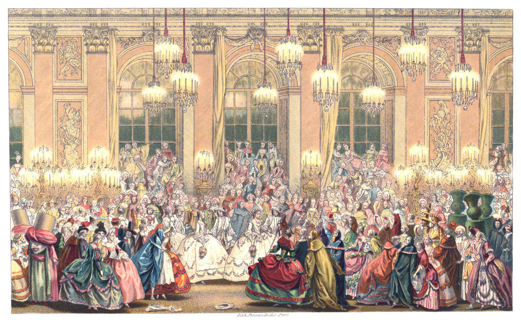 Detail of A Masquerade Ball by Urrabieta