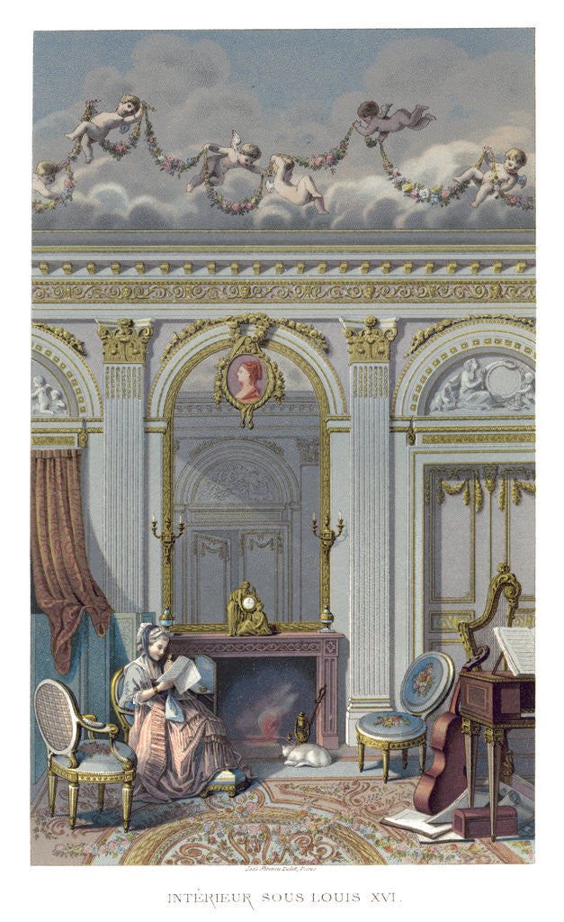 Detail of Interior Under Louis XVI by Durin