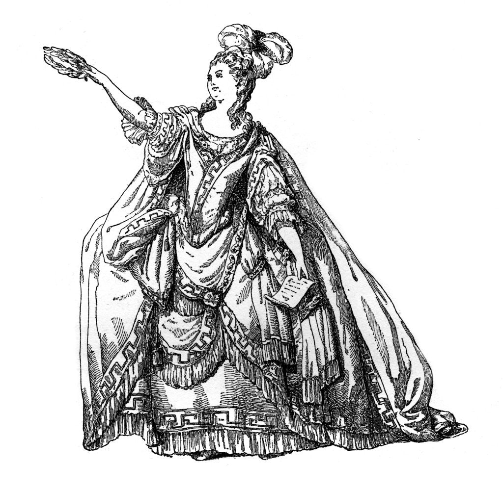 Detail of Costume From The French Theatre by Moreau