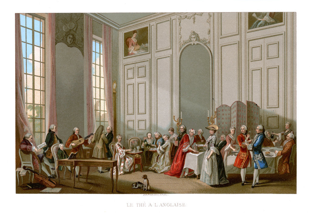 Detail of Le the a L'Anglaise by Picard