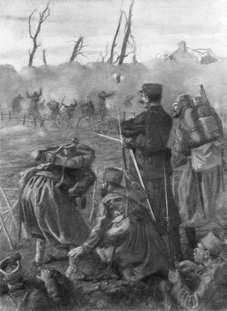 Detail of A Chlorine Gas Attack by Lucien Jonas