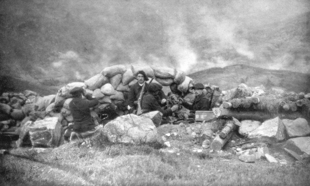 Detail of French Chasseurs Alpins fighting in Alsace, June 1915 by Anonymous