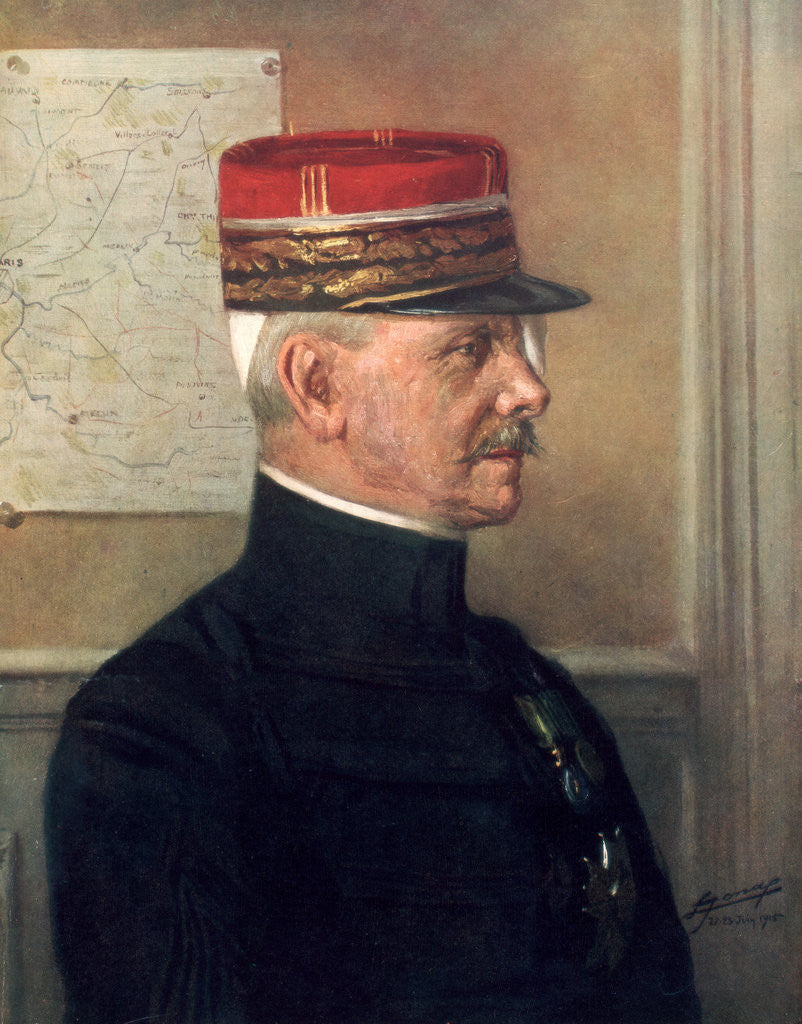 Detail of Michel-Joseph Maunoury, French First World War general by Anonymous