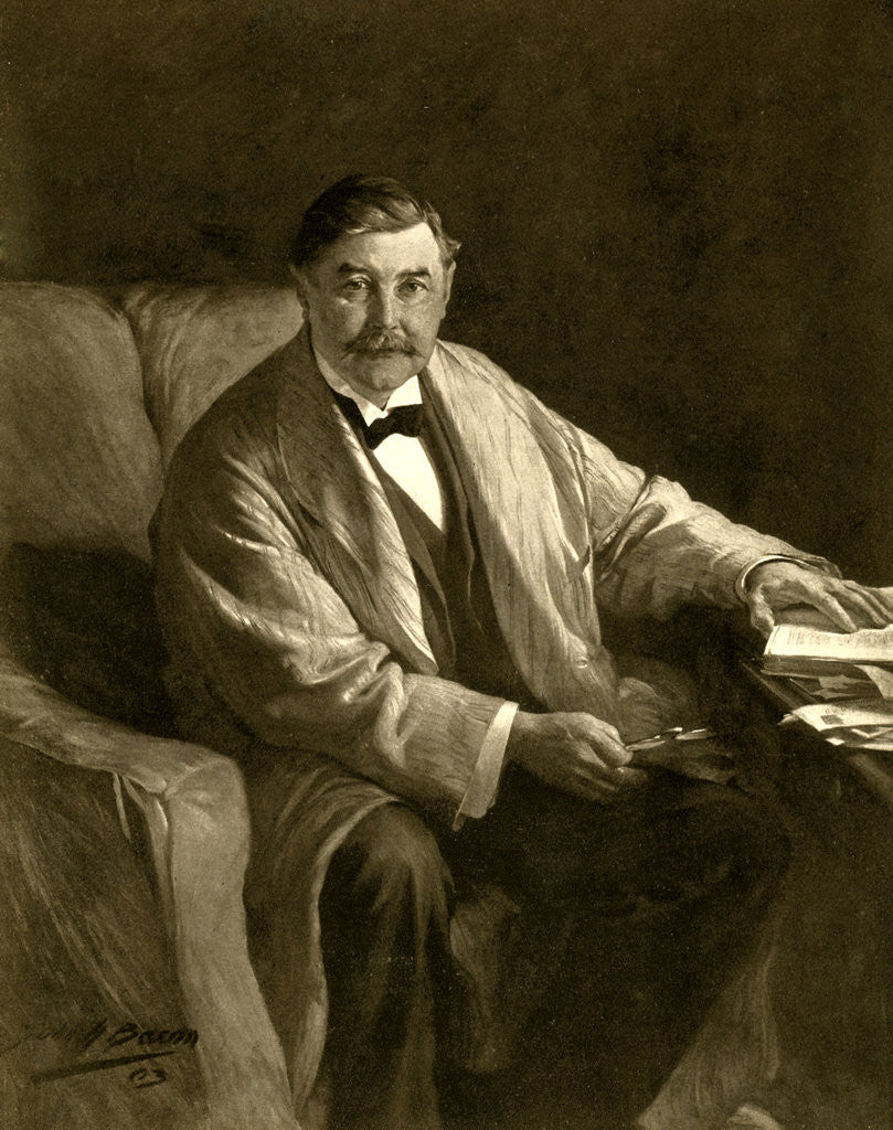 Detail of Thomas Power O'Connor, Irish journalist and MP by John Henry Frederick Bacon