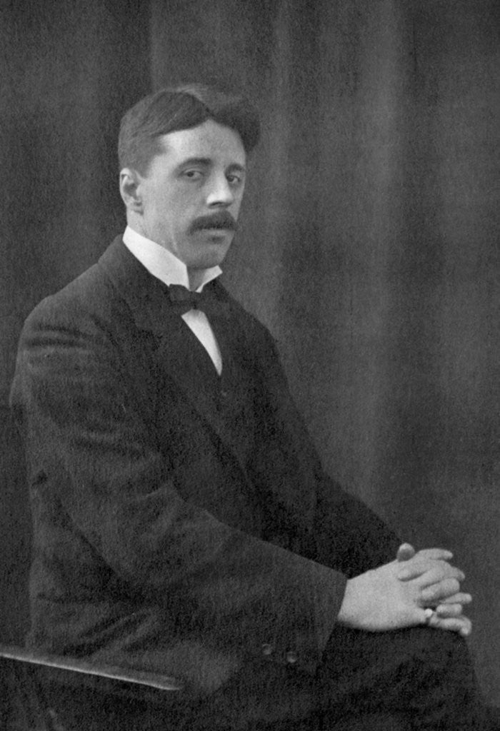 Detail of Enoch Arnold Bennett, British novelist by Anonymous