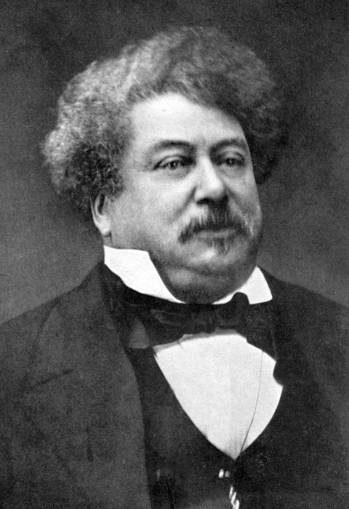 Detail of Alexandre Dumas, 19th century French author by Anonymous