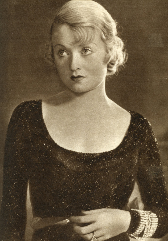 Detail of Constance Bennett, American actress by Anonymous