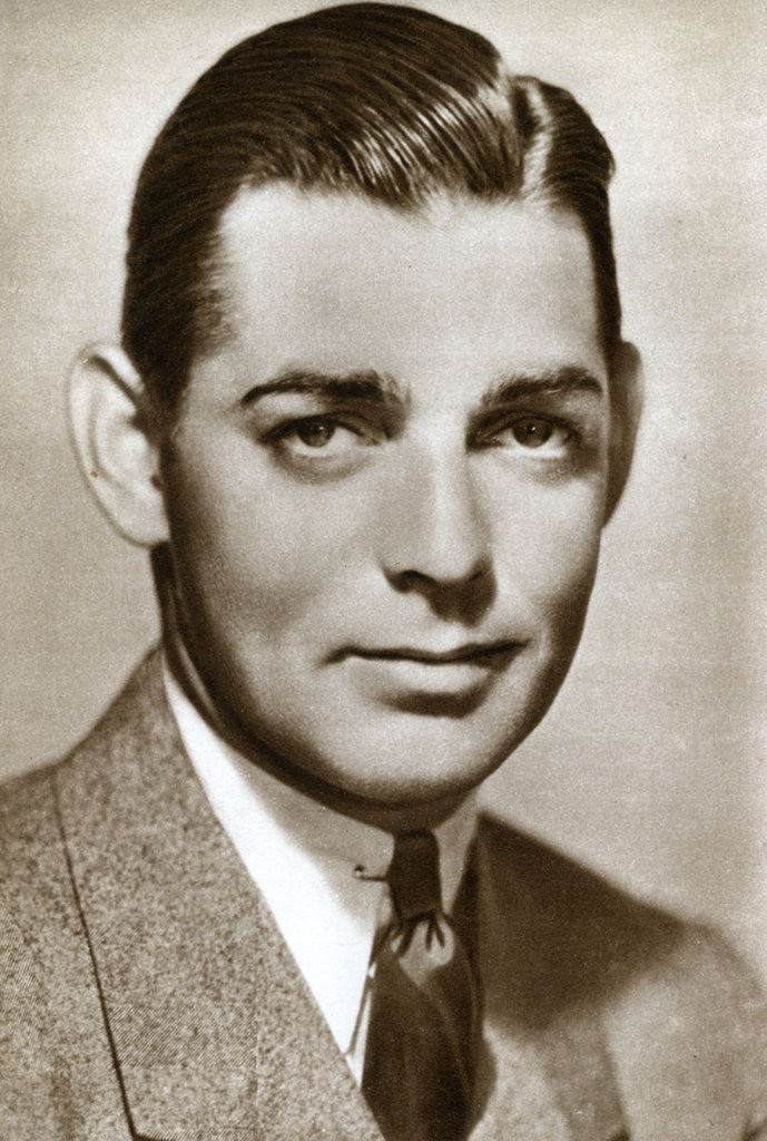 Detail of Clark Gable, American actor by Anonymous