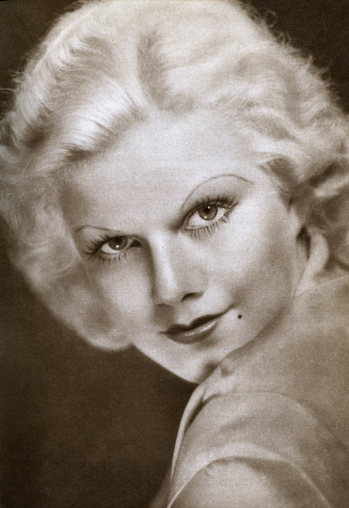 Detail of Jean Harlow, American film actress by Anonymous