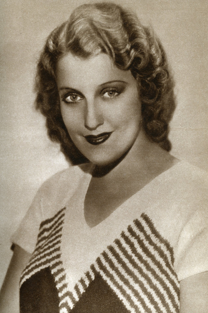 Detail of Jeanette MacDonald, American actress by Anonymous