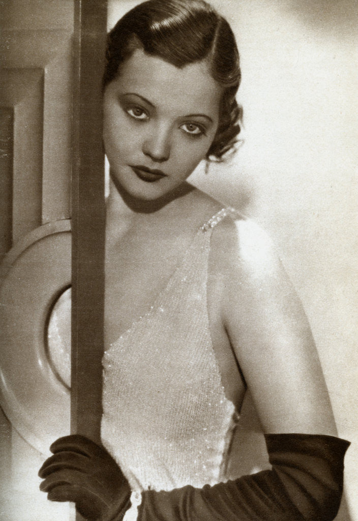 Detail of Sylvia Sidney, American actress by Anonymous