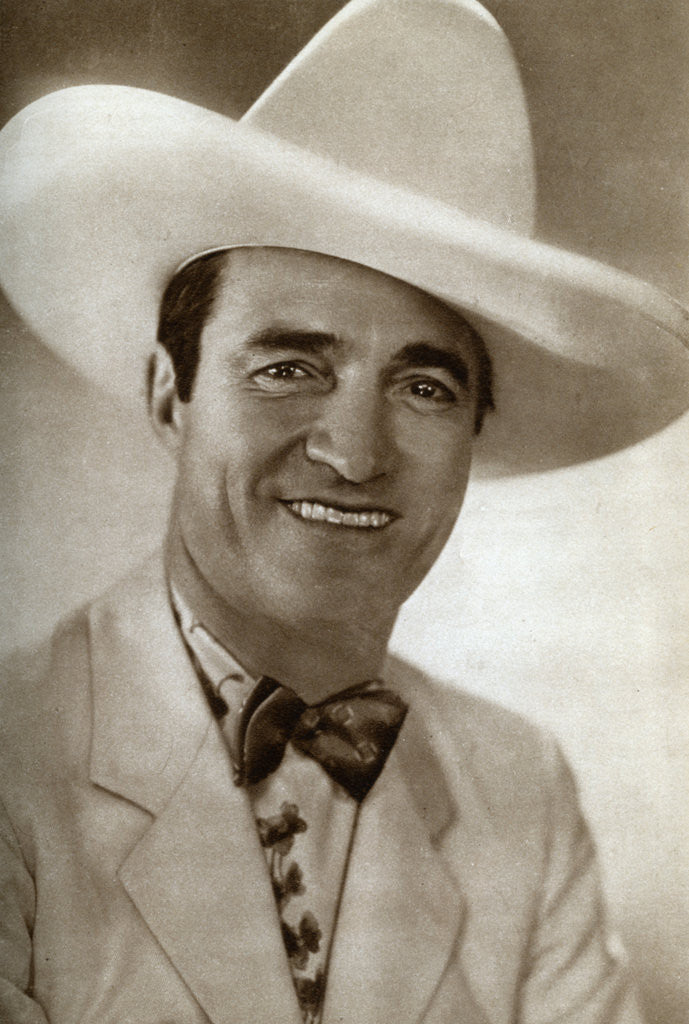 Detail of Tom Mix, American film actor by Anonymous