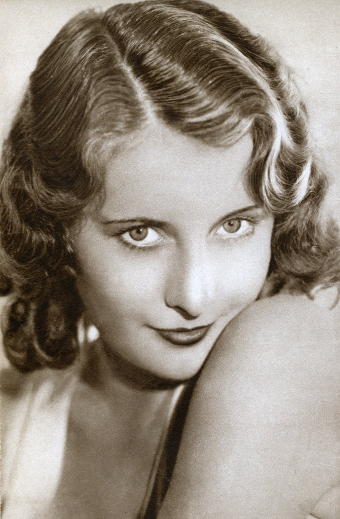 Detail of Barbara Stanwyck, American film and television actress by Anonymous