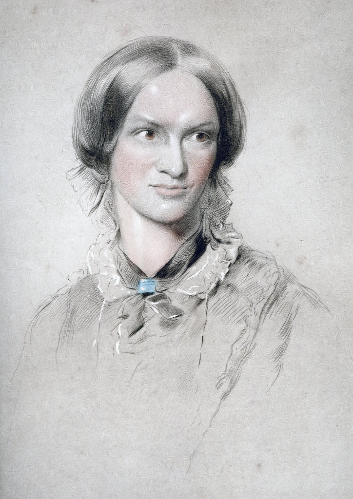 Detail of Charlotte Bronte, English novelist by George Richmond