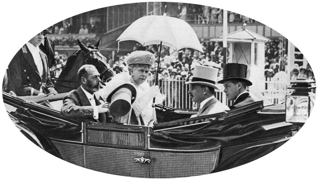 The royal arrival at Ascot by Anonymous