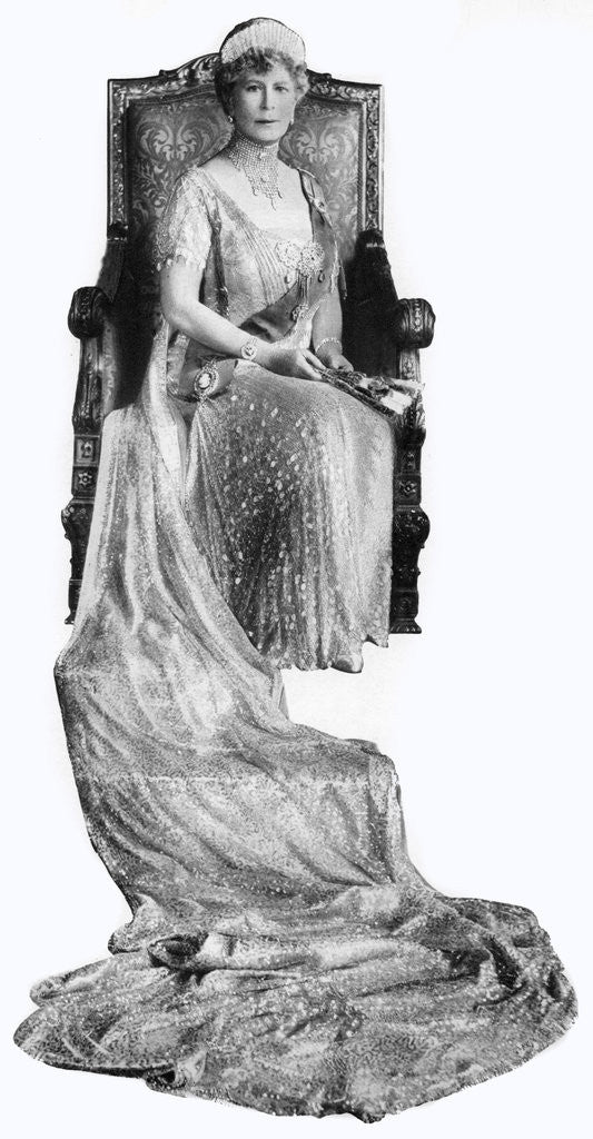 Detail of Mary of Teck, Queen Consort of George V of the United Kingdom by Anonymous