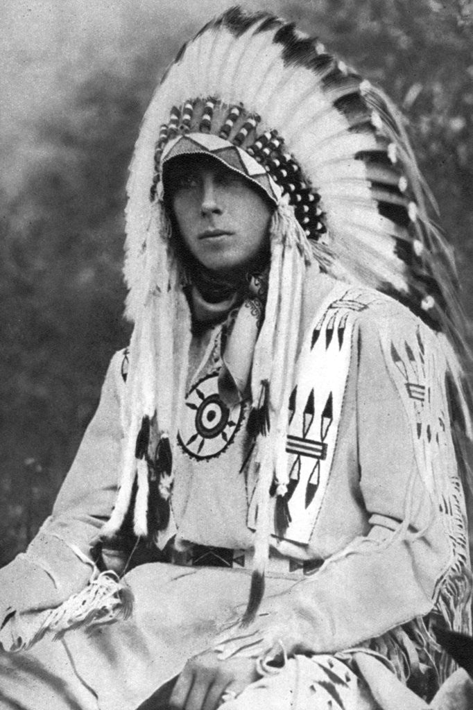The Prince of Wales in Native American dress Canada